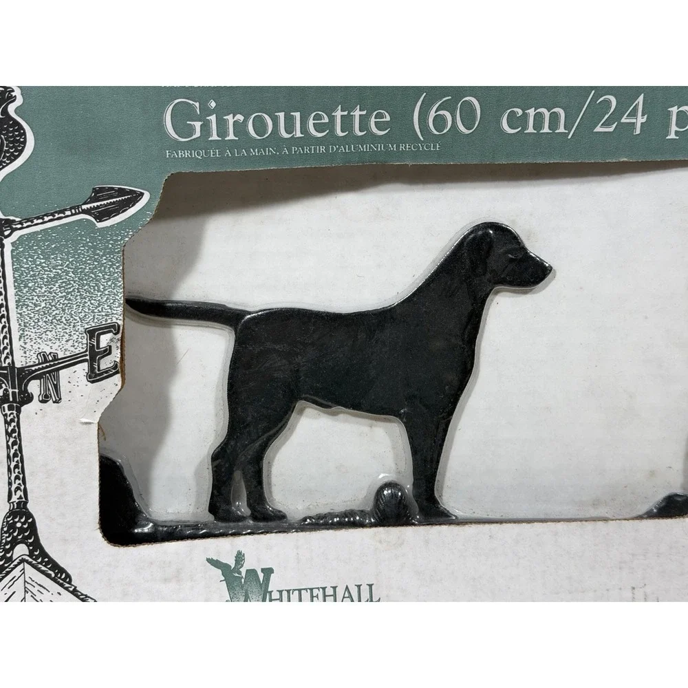 Whitehall Products Labrador Retriever 24 Weathervane Black Aluminum USA Dog